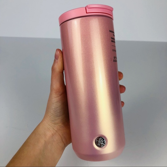 Starbucks Pink Glitter Stainless Steel Tumbler 12 Oz 2020 Winter Collection!